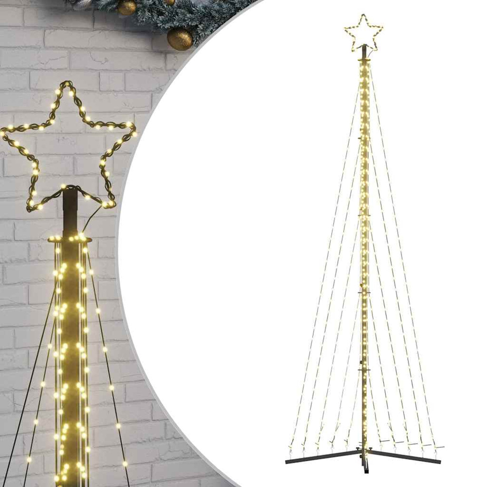 Sapin de noël à led 495 led blanc chaud 300,5 cm