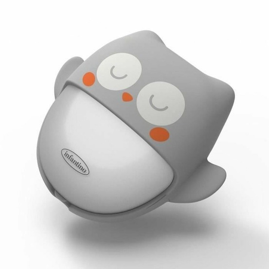 Veilleuse nomade rechargeable chouette veilleuse - gris bébé
