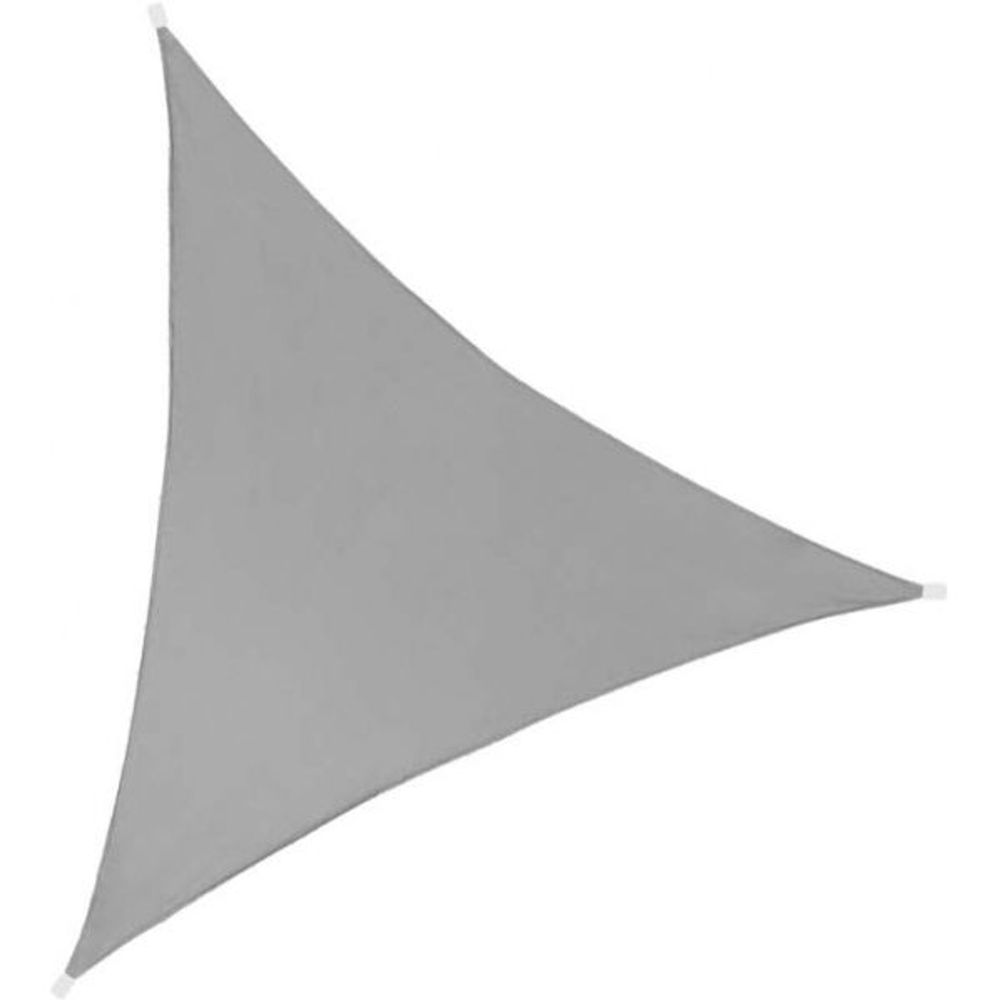 Toile d'ombrage triangulaire 3 mètres gris foncé