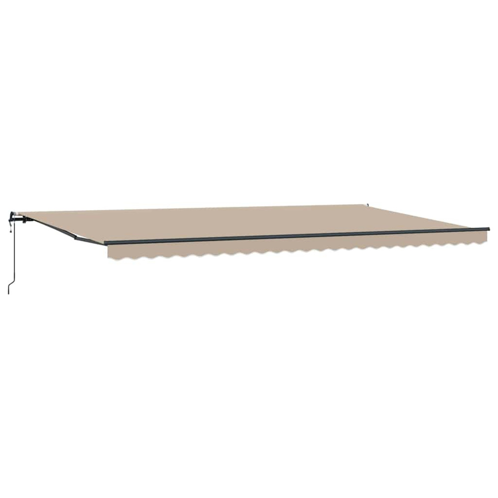 Auvent rétractable beige 600 ×300 cm tissu