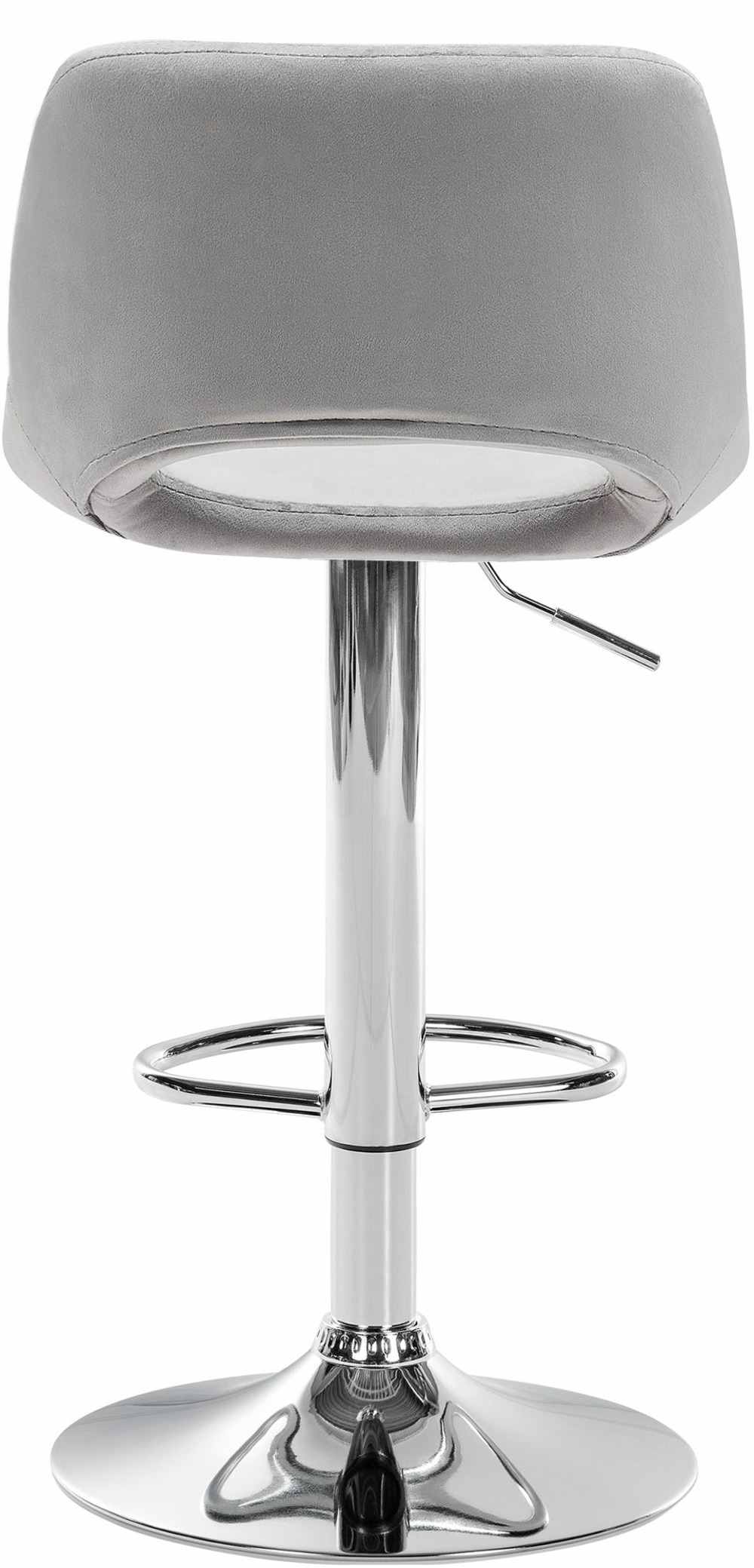 Lot de 2 tabourets de bar camden velours chrome