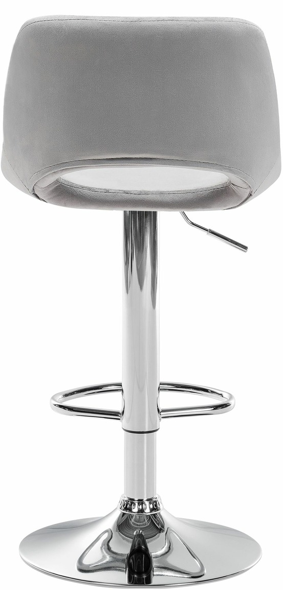 Lot de 2 tabourets de bar camden velours chrome