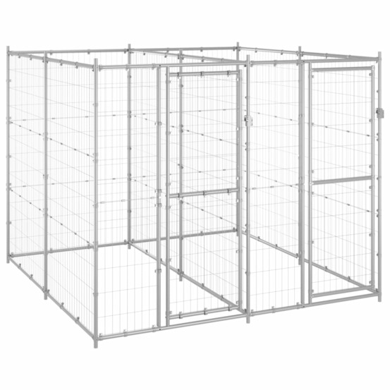 Chenil extérieur acier galvanisé 4,84 m²