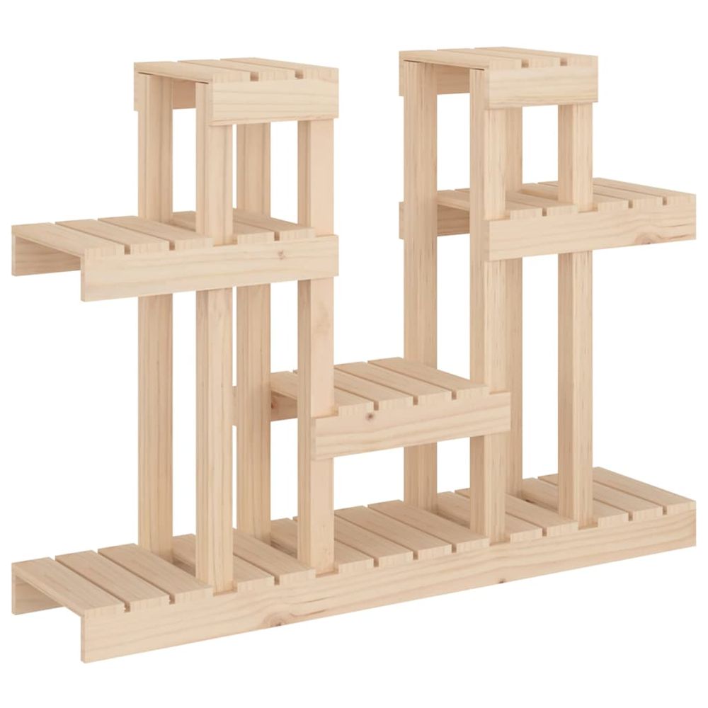 Support à plantes 104,5x25x77,5 cm bois massif de pin