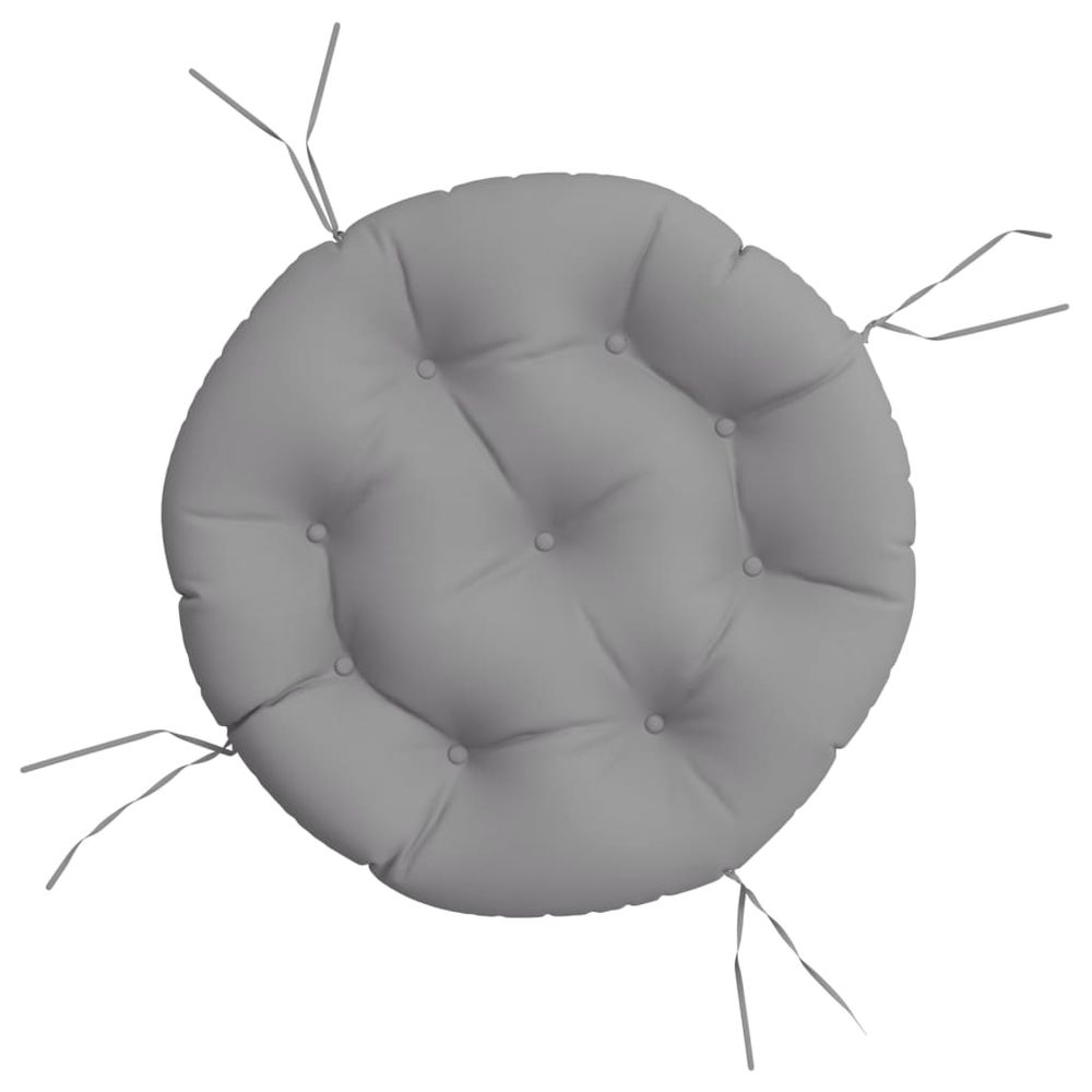 Coussin rond gris ø 60 x11 cm tissu oxford