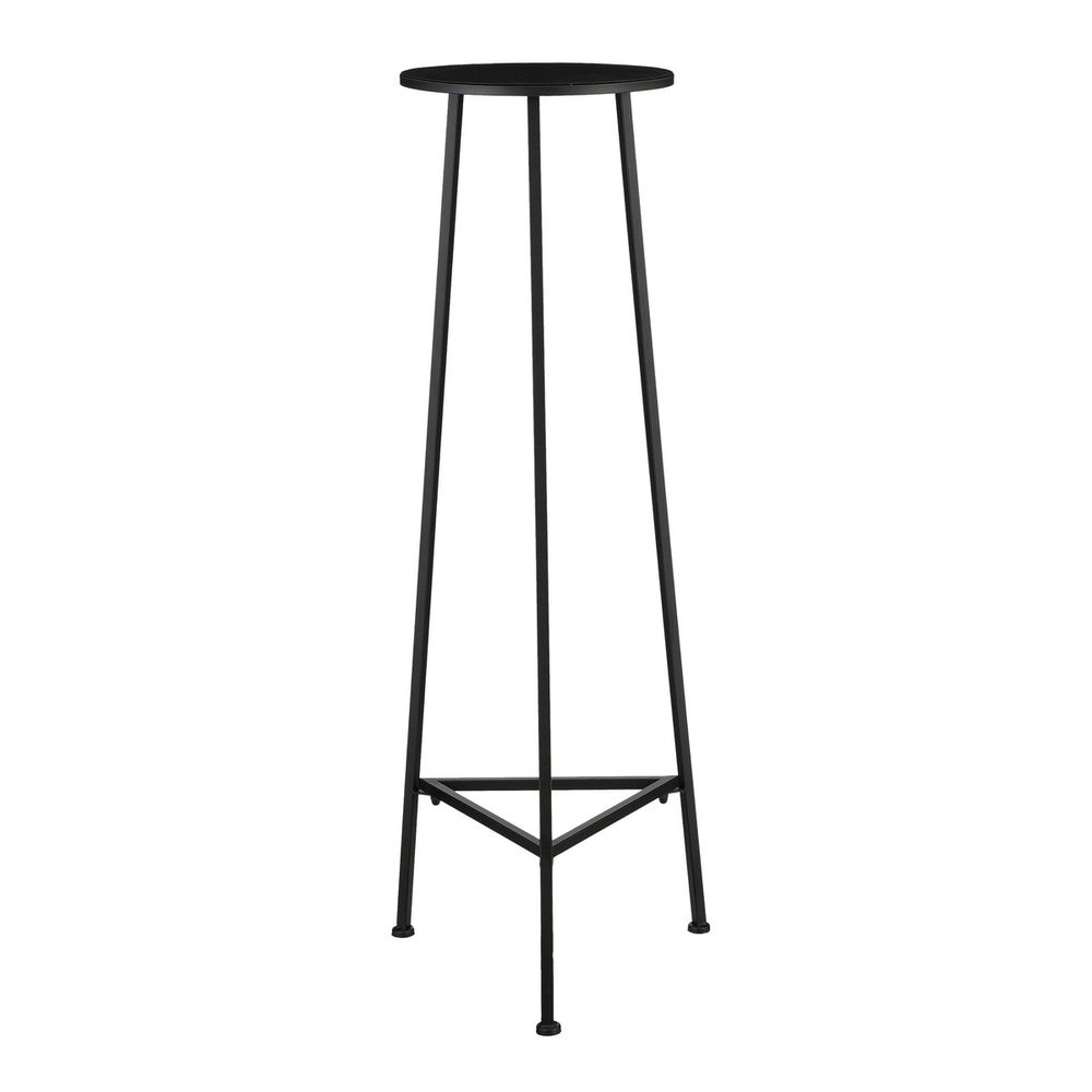Mica decorations adine table de plantes - h120 x ø35 cm - métal - noir