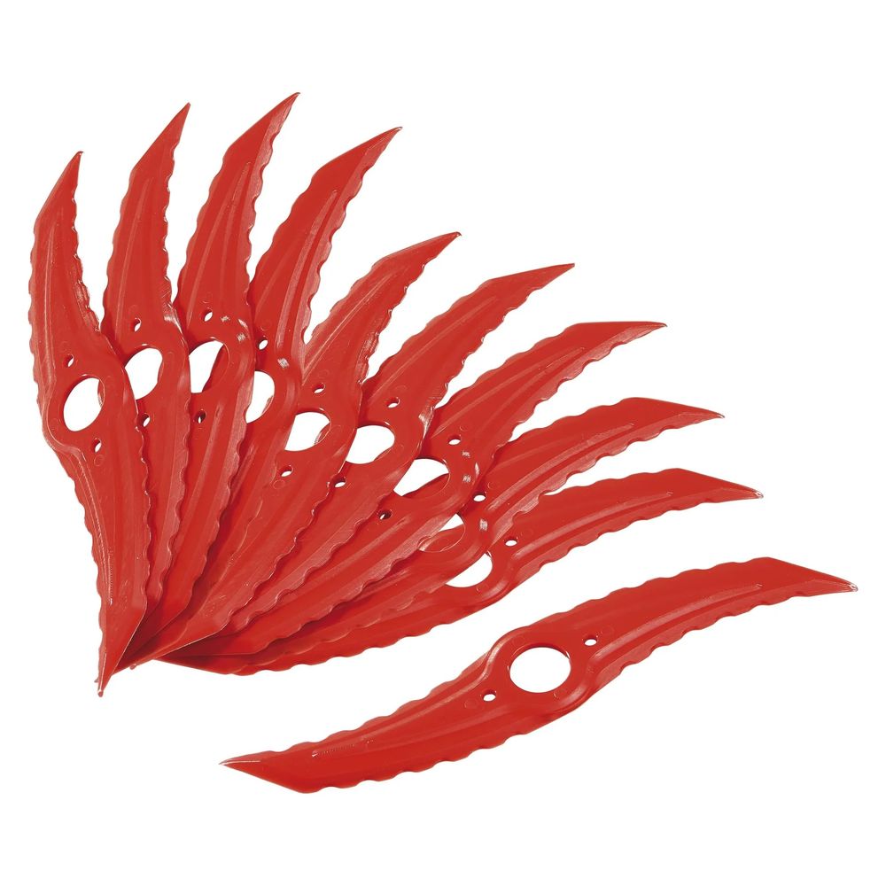 Lames droites de rechange pour taille-bordure sans fil art. 984031, 10 pièces