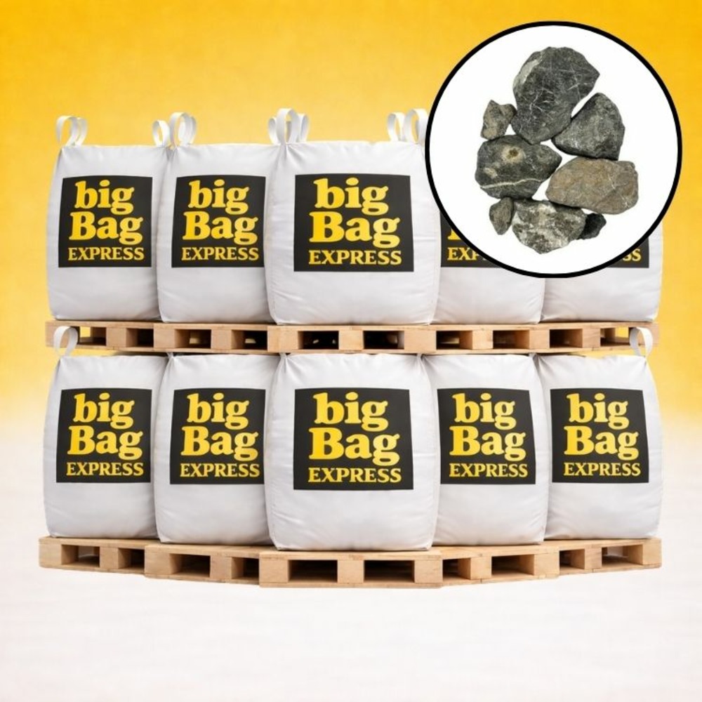 Pack 10 x big bag de +/- 1,5t ballast gris ø 20/50 mm - livraison premium
