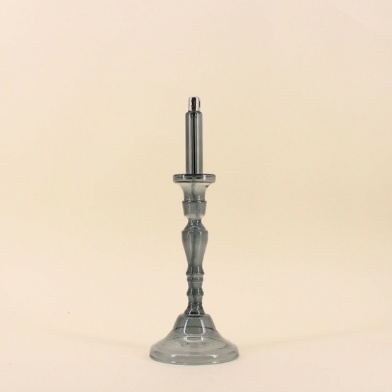 Lampe à huile chandelier en verre soufflé 34cm