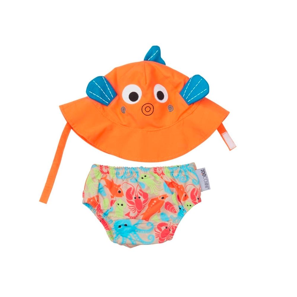Maillot et chapeau poisson (3-6m)