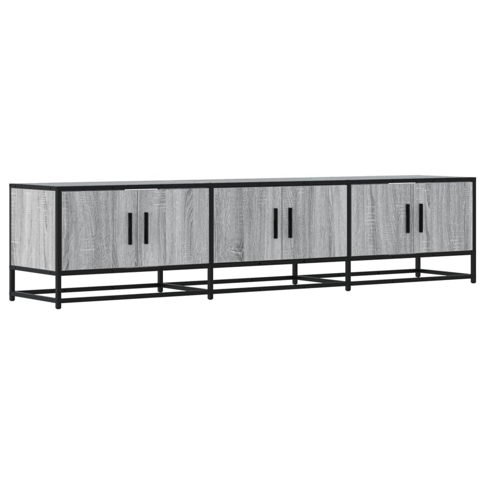 Meuble tv sonoma gris 180x35x41 cm bois d'ingénierie