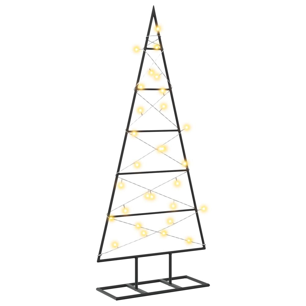 Arbre de noël en métal kuopio 90 cm blanc chaud