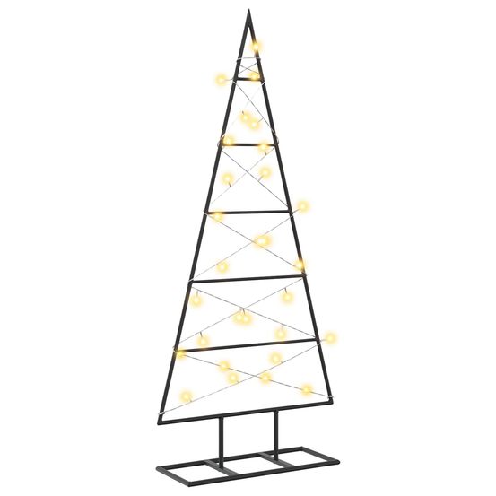 Arbre de noël en métal kuopio 90 cm blanc chaud