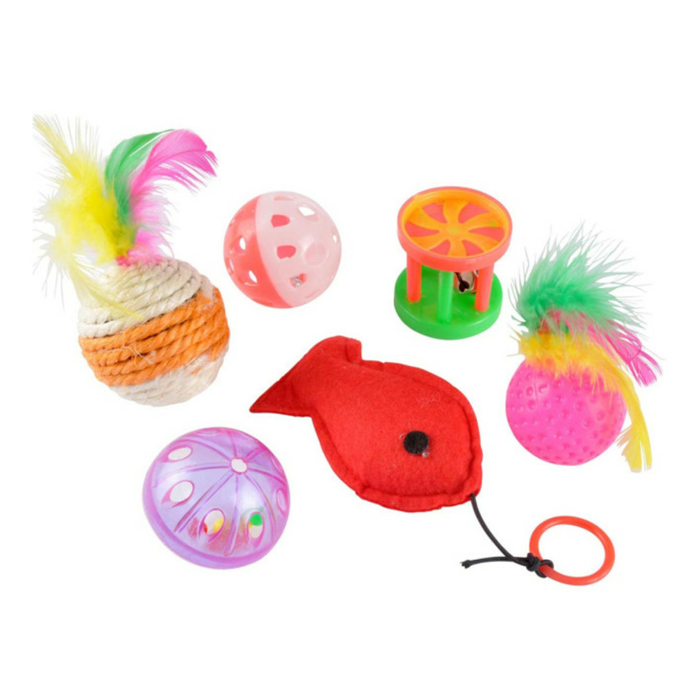 Lot de 6 jouets pour chat 