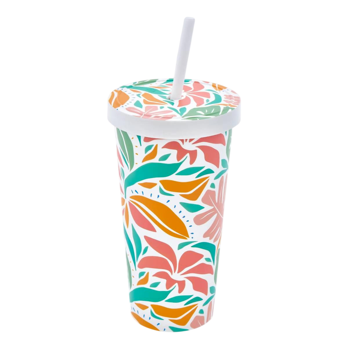 Mug réutilisable avec paille 