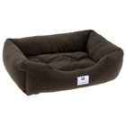 Canapé lit pour chiens et chats coccolo microfleece 50 doux micropolaire lavable gris