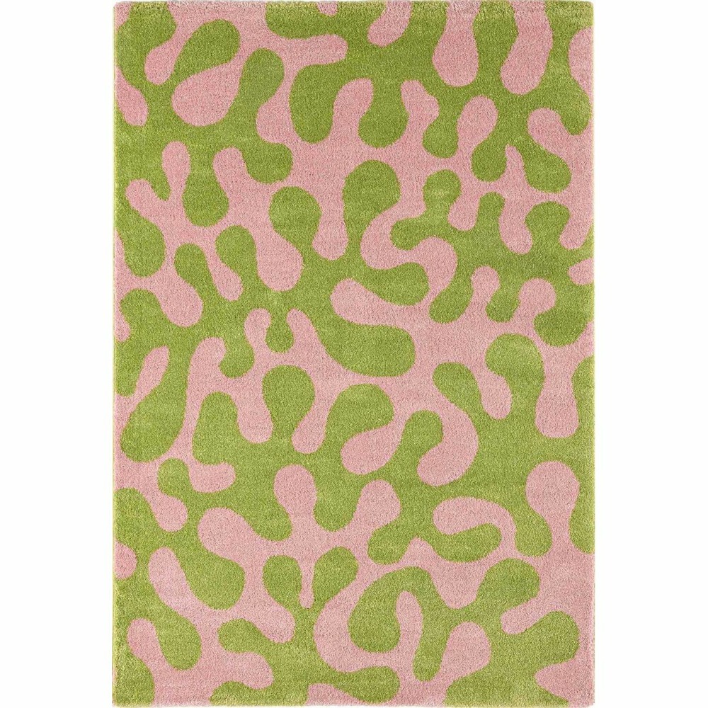 Tapis intérieur à poils longs swing 384 vert 120 x 160 cm