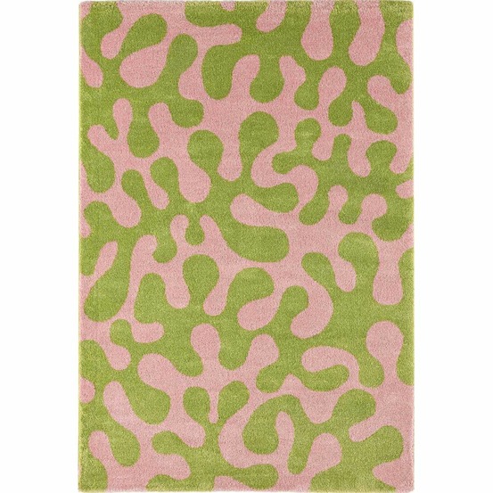 Tapis intérieur à poils longs swing 384 vert 120 x 160 cm