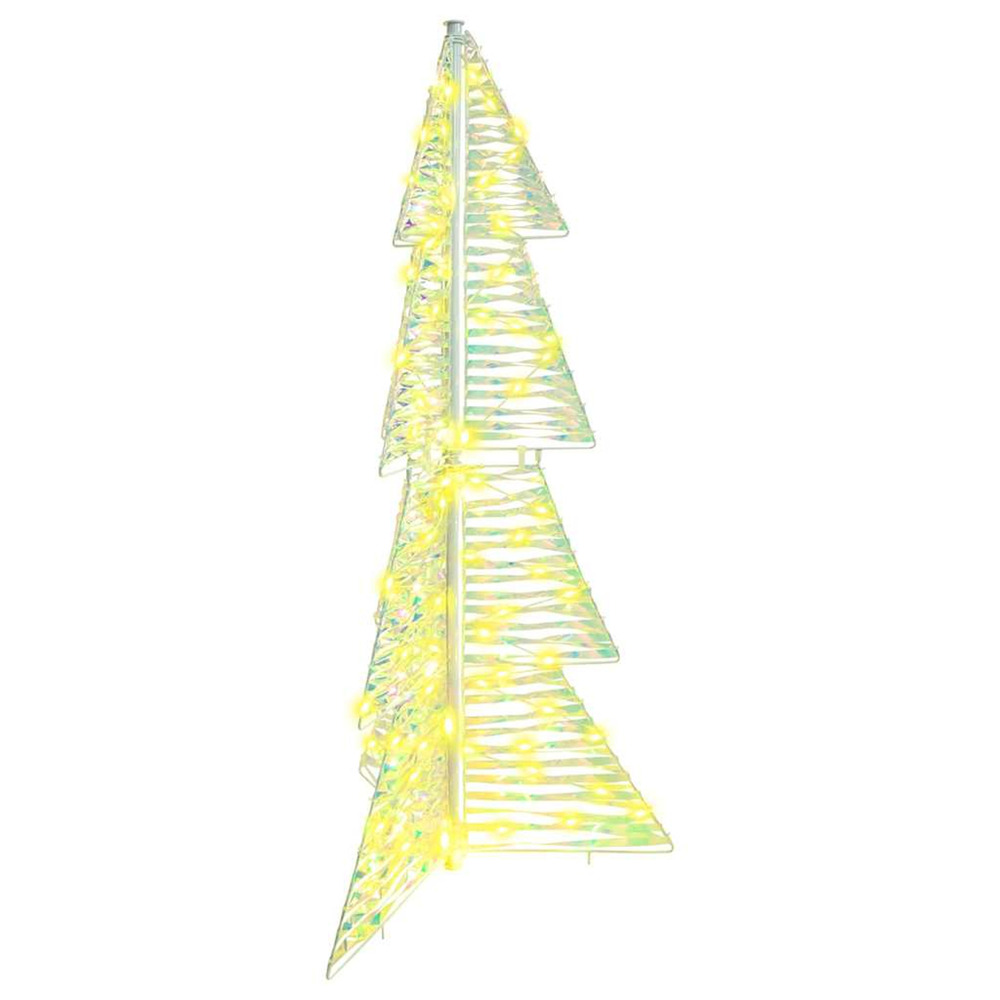 Sapin de noël avec 100 led blanc chaud 120 cm pet