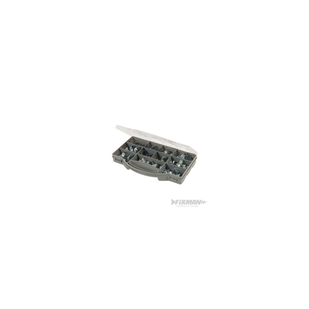 Fixman - coffret de colliers pour tuyaux - 60 pcs