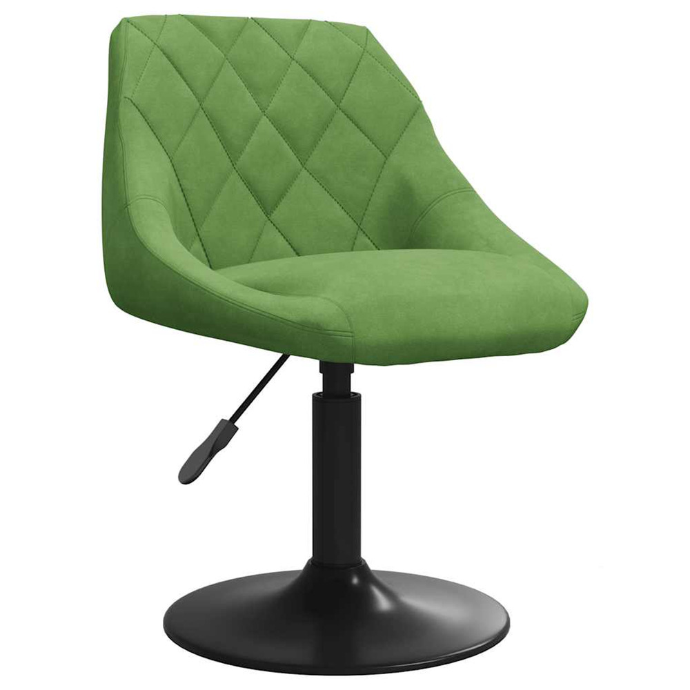 Tabouret de bar vert clair velours