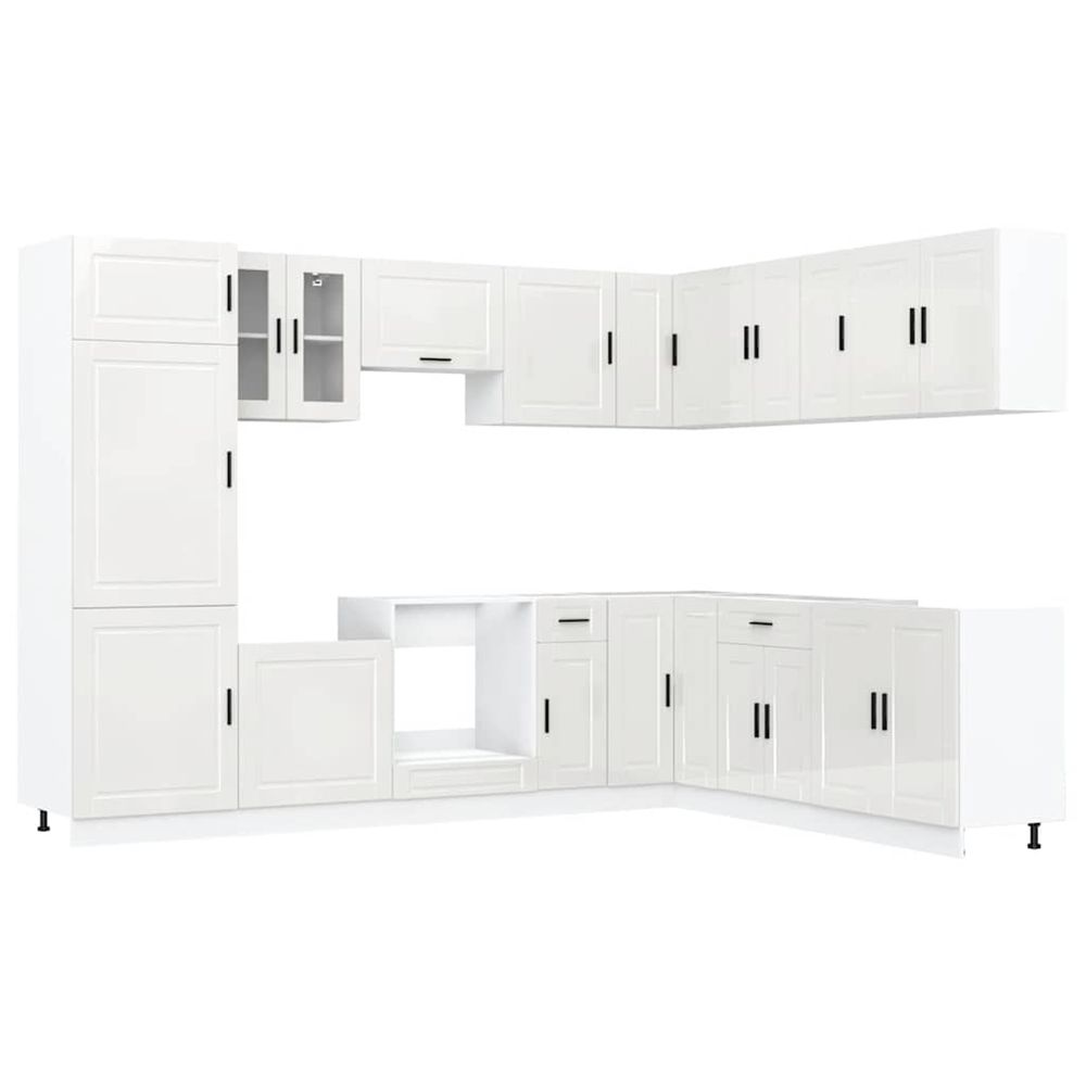 Ensemble d'armoires de cuisine 14 pcs porto bois d'ingénierie