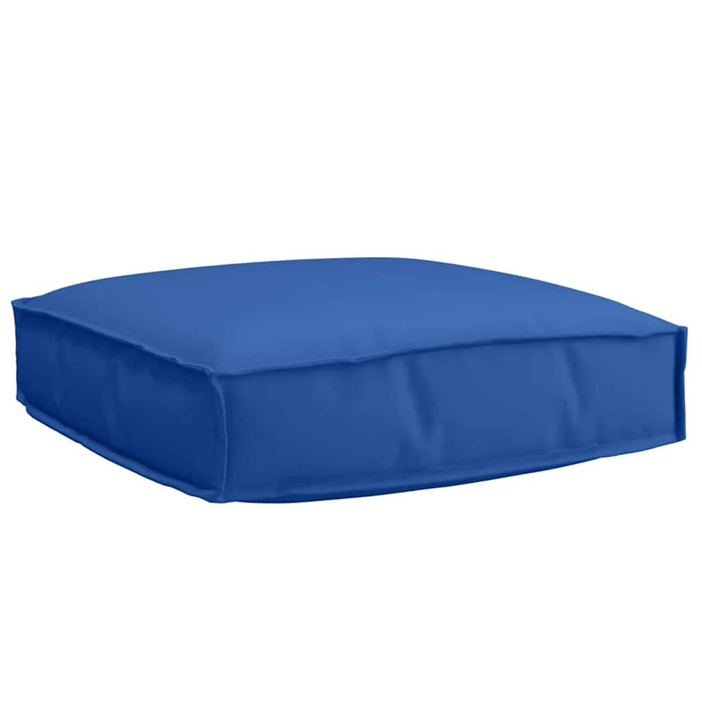 Coussin bleu royal 60 x 60 x 12 cm tissu oxford