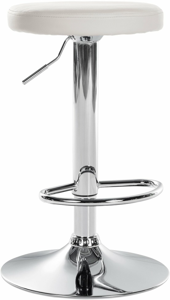 Tabouret de bar ponte simili cuir chromé