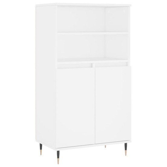 Buffet bahut commode armoire meuble de rangement organisateur cuisine salle de séjour salon haut 60 x 36 x 110 cm bois d'ingé