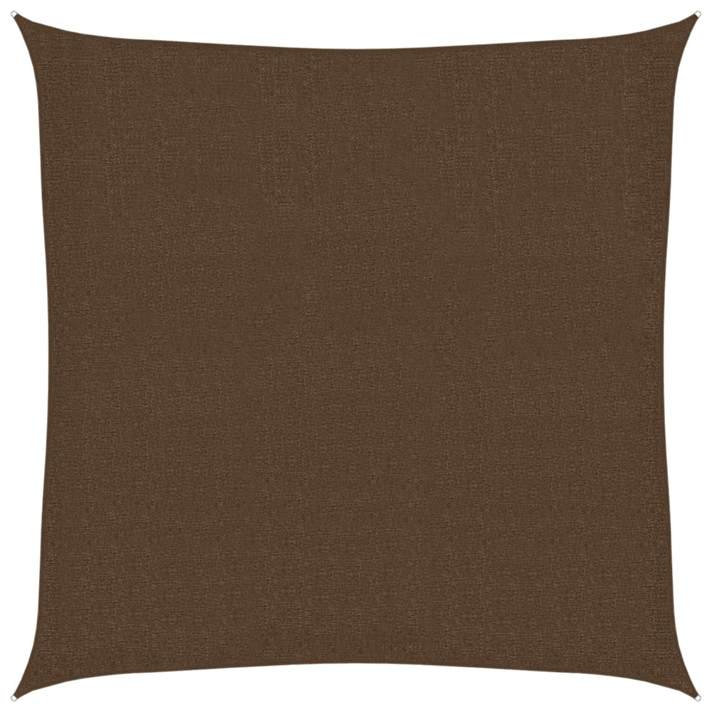 Voile d'ombrage 160 g/m² marron 3,6x3,6 m pehd