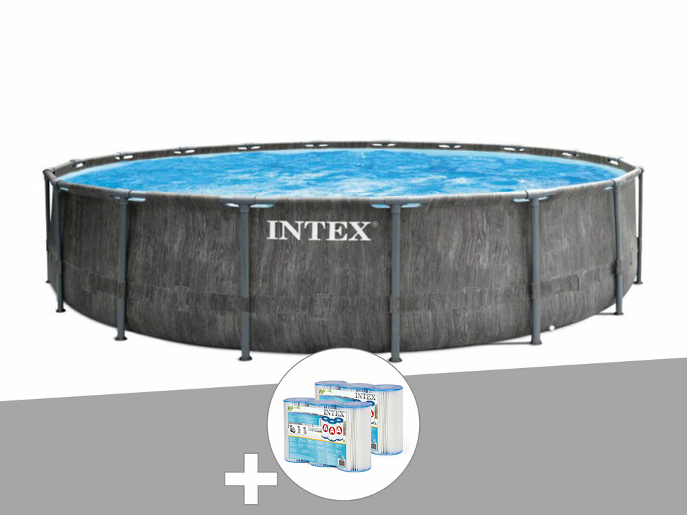 Kit piscine tubulaire baltik ronde 4,57 x 1,22 m + 6 cartouches de filtration
