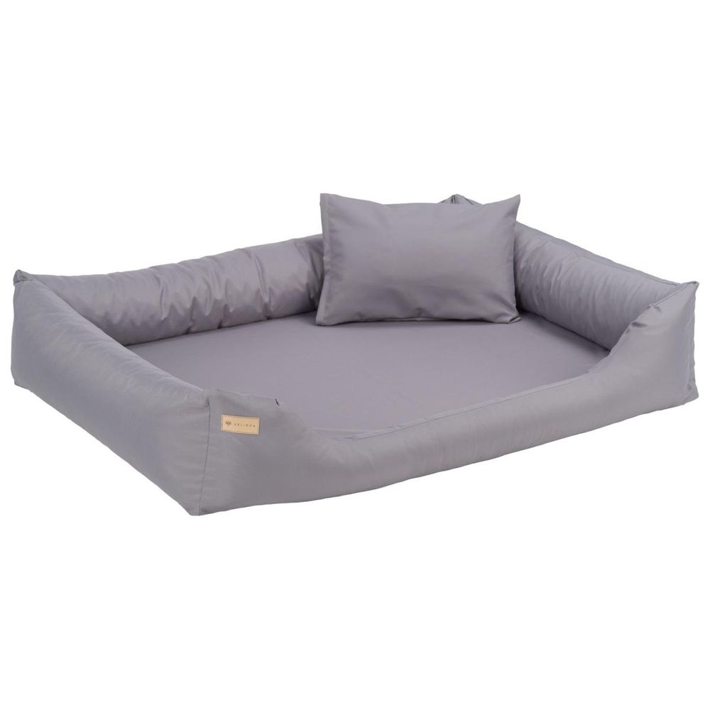 Velinda panier pour chien et chat avec oreiller et matelas 120 x 90 — gris