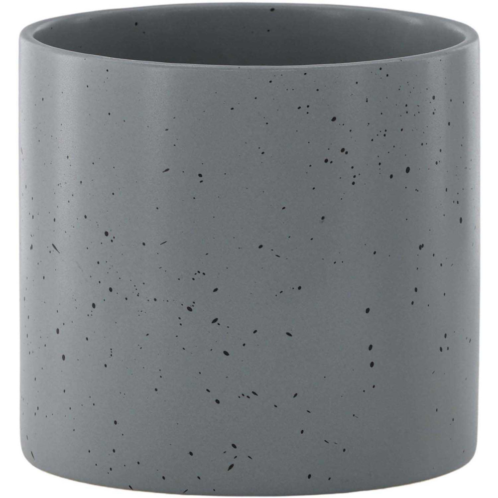 Cache pot en grès sane 18x17cm gris