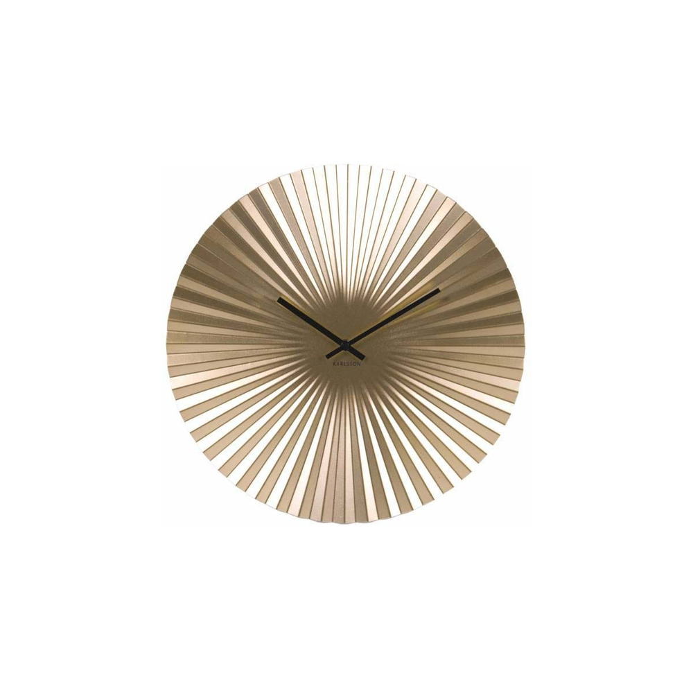 Horloge design en métal sensu doré