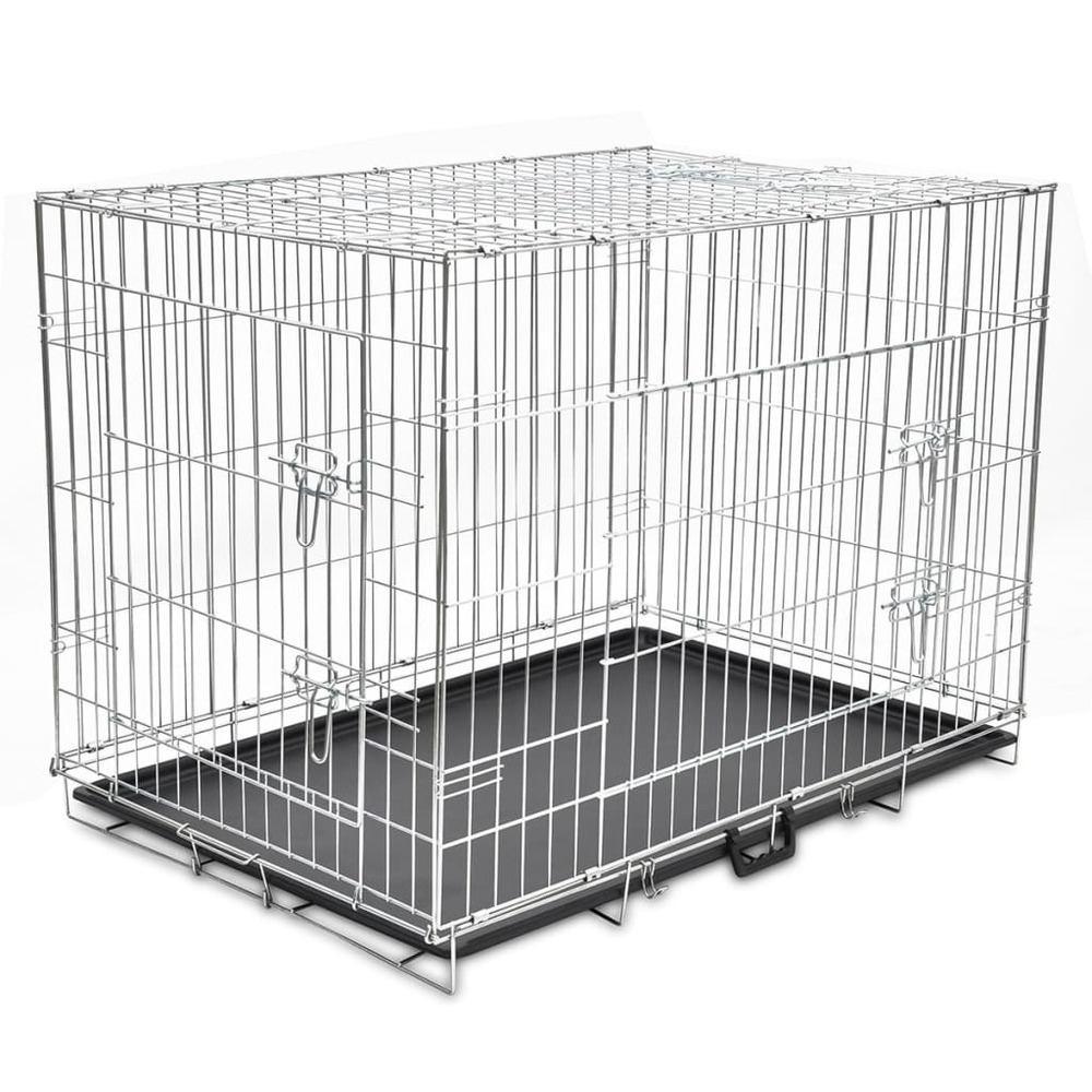 Cage de transport chien en métal pliable XL - OOGarden