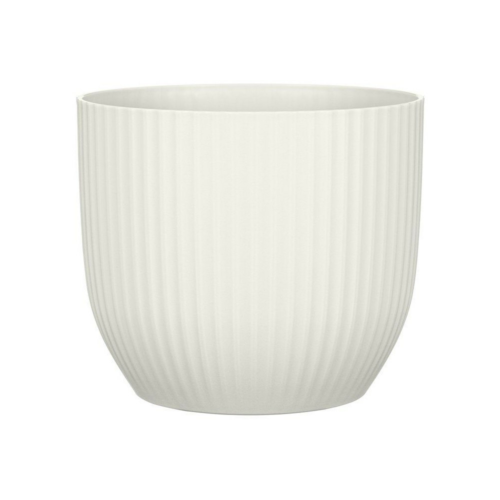 Pot de fleurs rond - deroma - 231 - 10 l - ø 27 cm - blanc