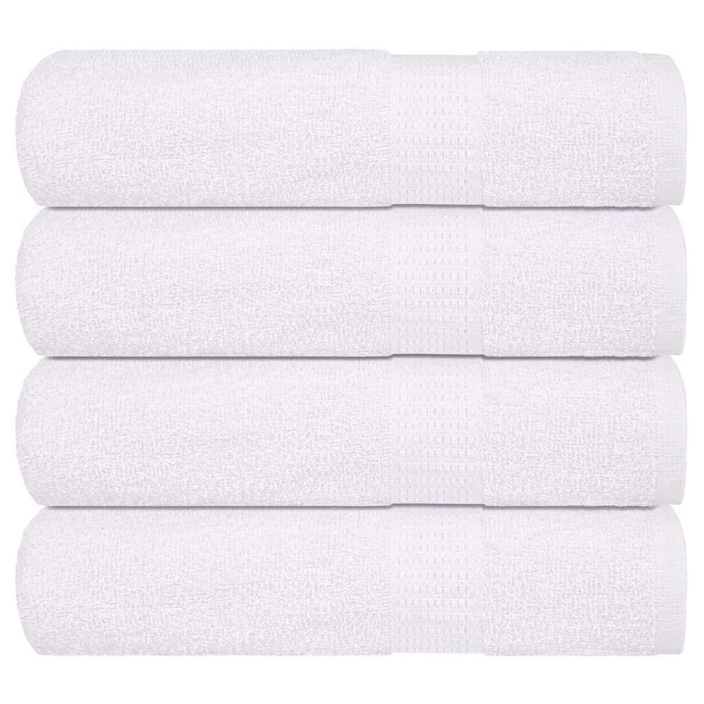 Serviettes de bain frogn 4 pcs blanc 100x150 cm 360 g/m²