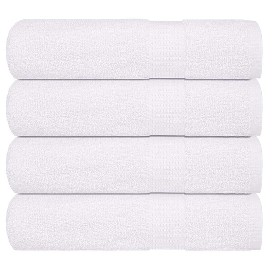 Serviettes de bain 4 pcs frogn blanc 100x150 cm 100% coton