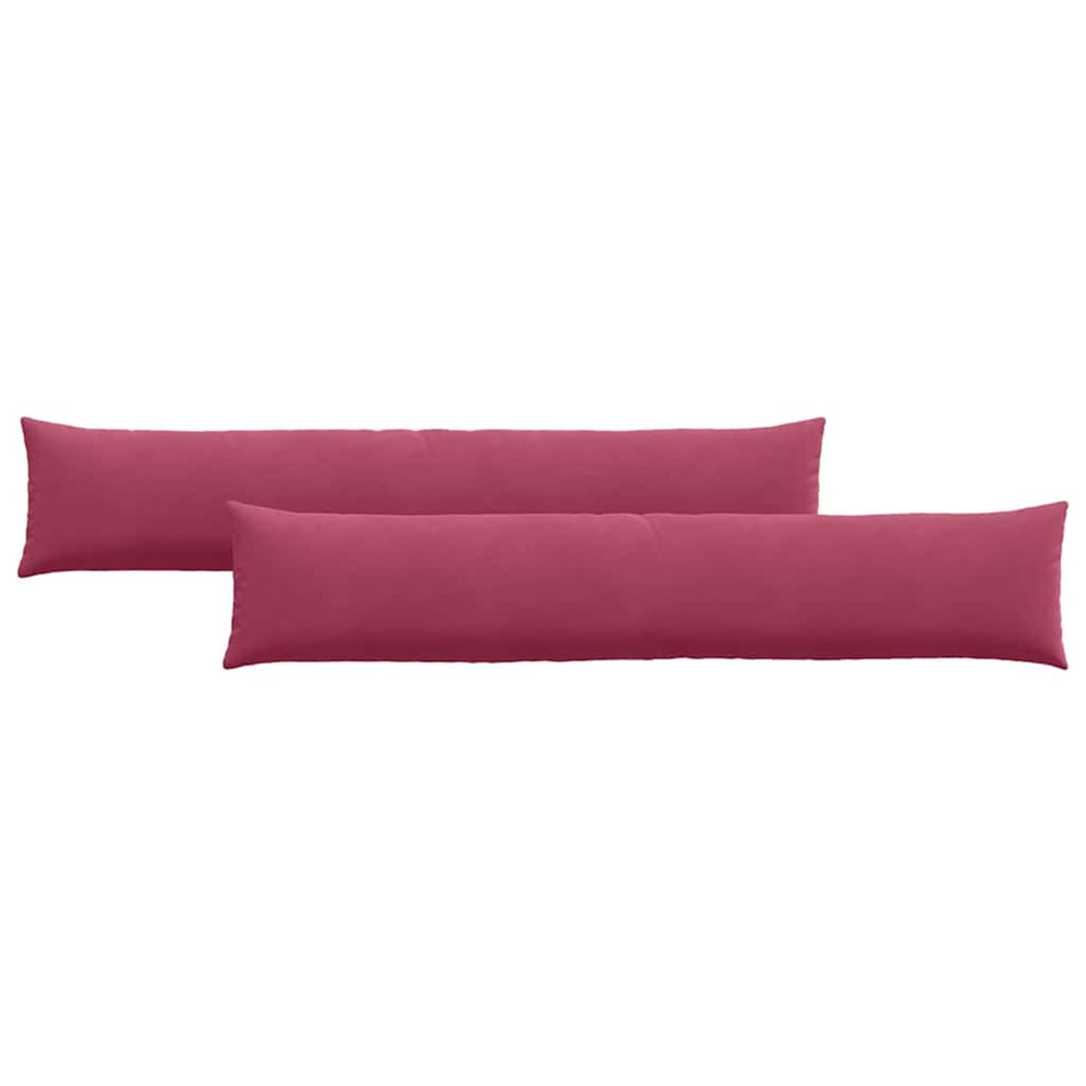 Coussins de canapé 2 pcs bordeaux 200 x 40 cm