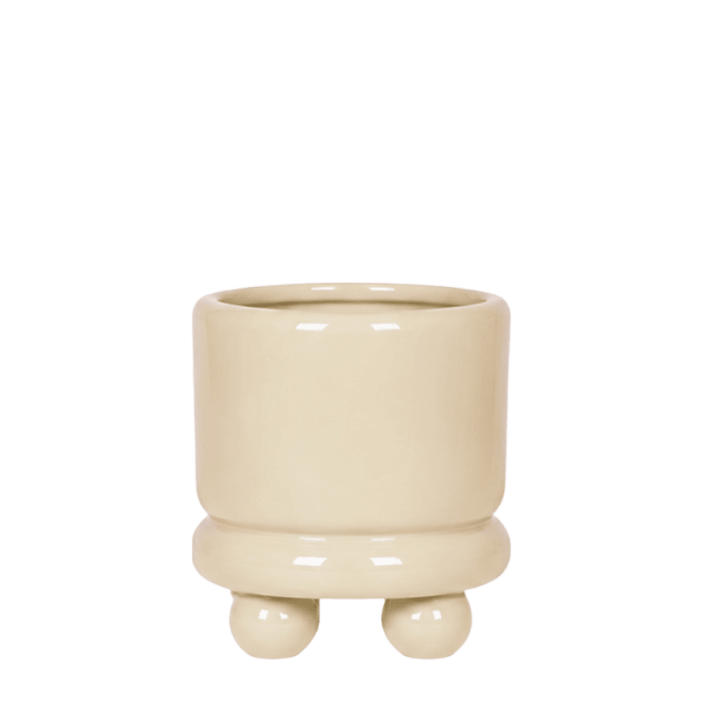 Cache-pot dotty vert - ø6 cm x h7,5 cm