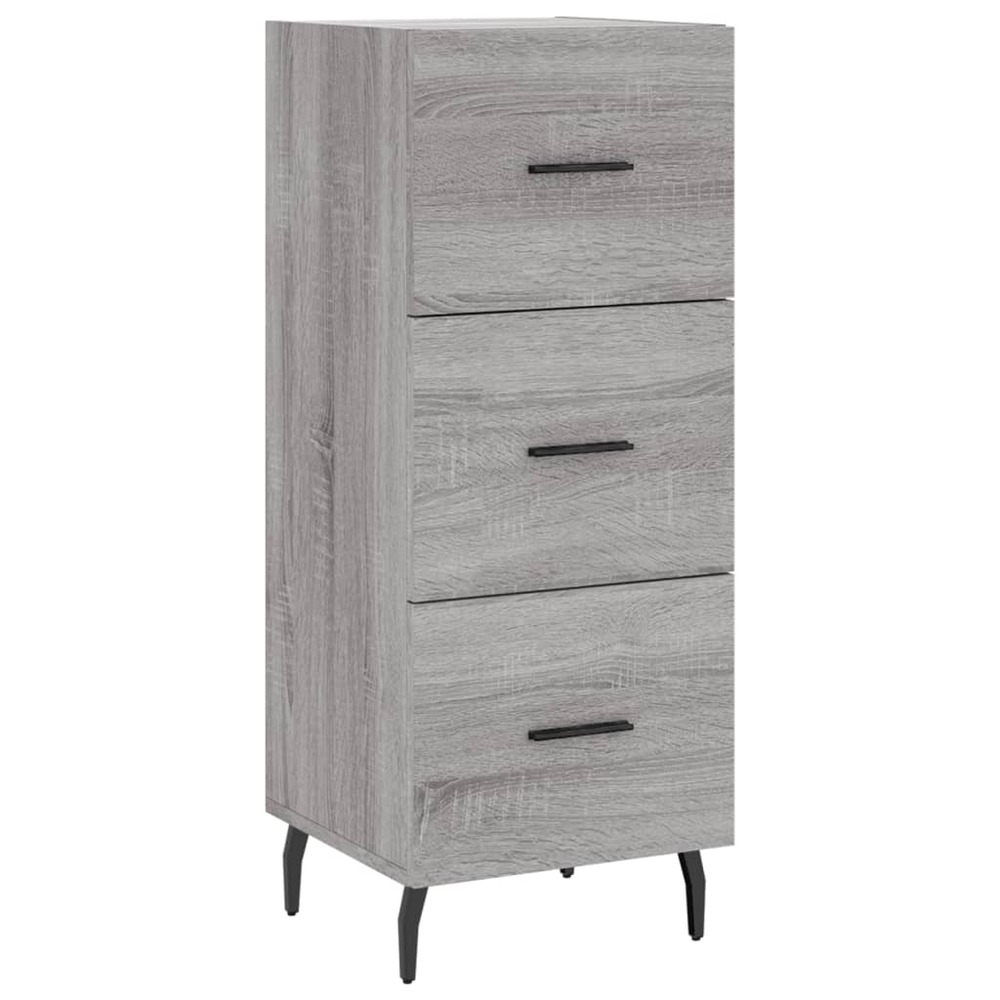 Buffet bahut commode armoire meuble de rangement organisateur cuisine salle de séjour salon sonoma 34,5 x 34 x 90 cm bois d'i