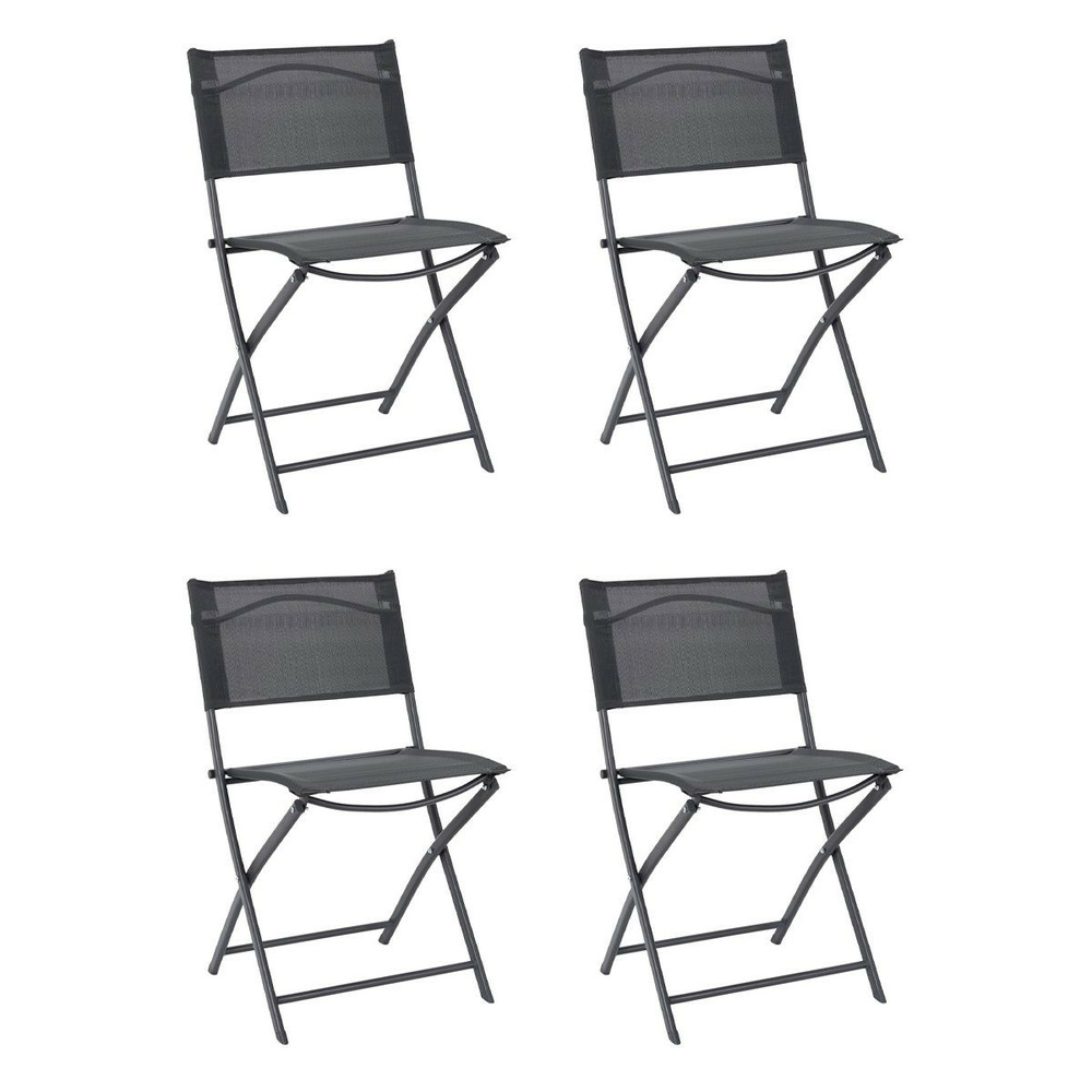 Lot de 4 chaises de jardin 