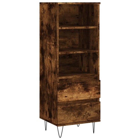 Buffet bahut commode armoire meuble de rangement organisateur cuisine salle de séjour salon haut 40 x 36 x 110 cm bois d'ingé
