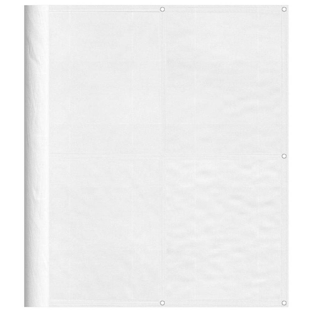 Écran de balcon blanc 120x700 cm 100% polyester oxford