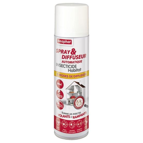 Spray & diffuseur automatique insecticide habitat - beaphar 500ml