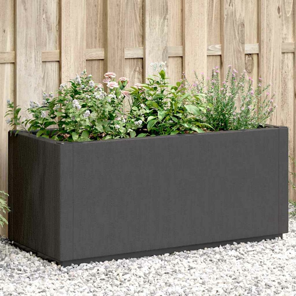 Jardinière gris foncé 80x36x35 cm pp