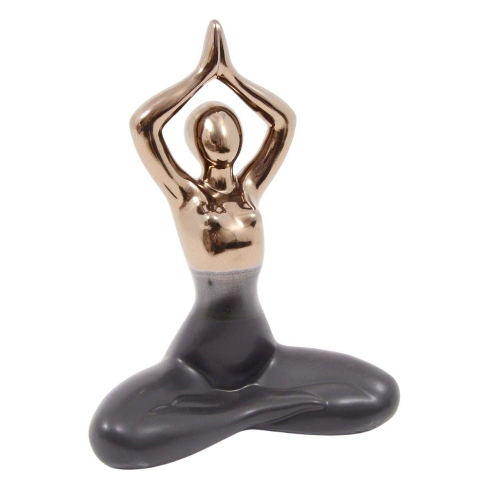 Statuette yoga en céramique zoya