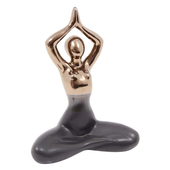 Statuette yoga en céramique zoya