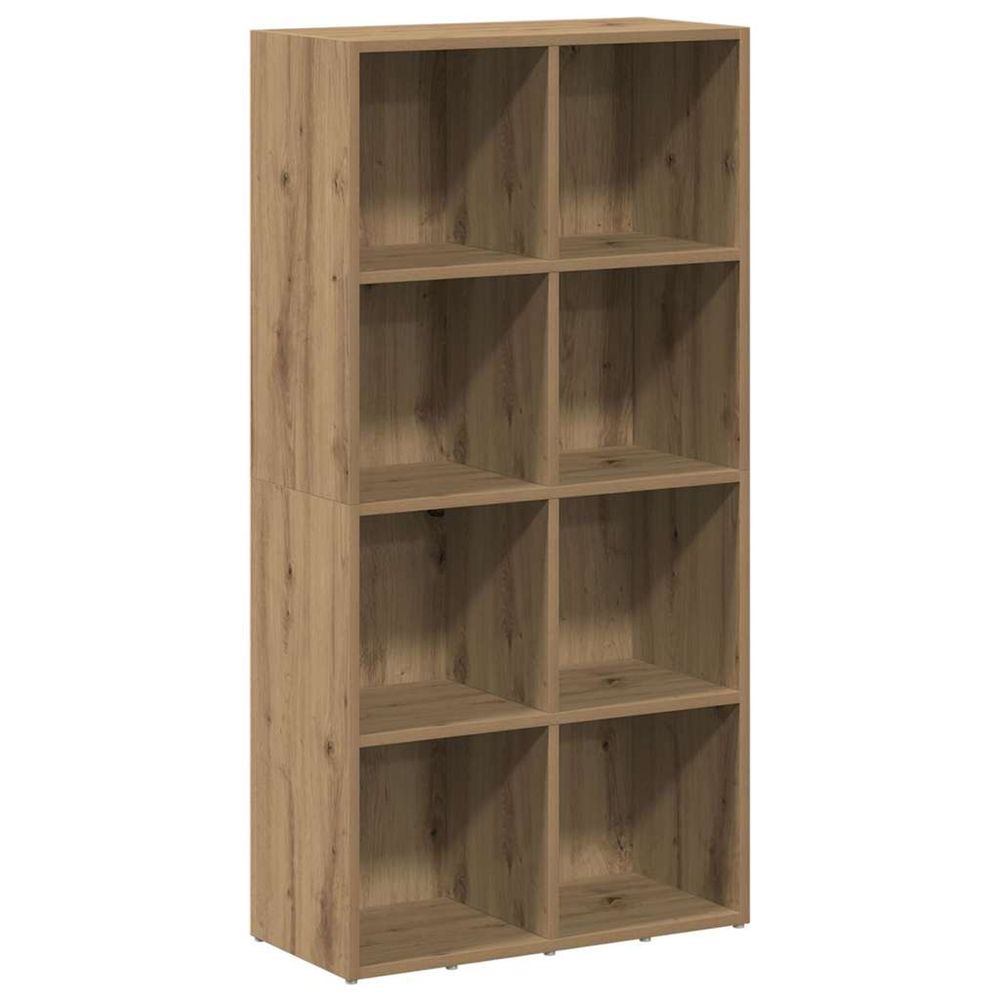 Bibliothèque chêne artisanal 66x30x130 cm bois d'ingénierie