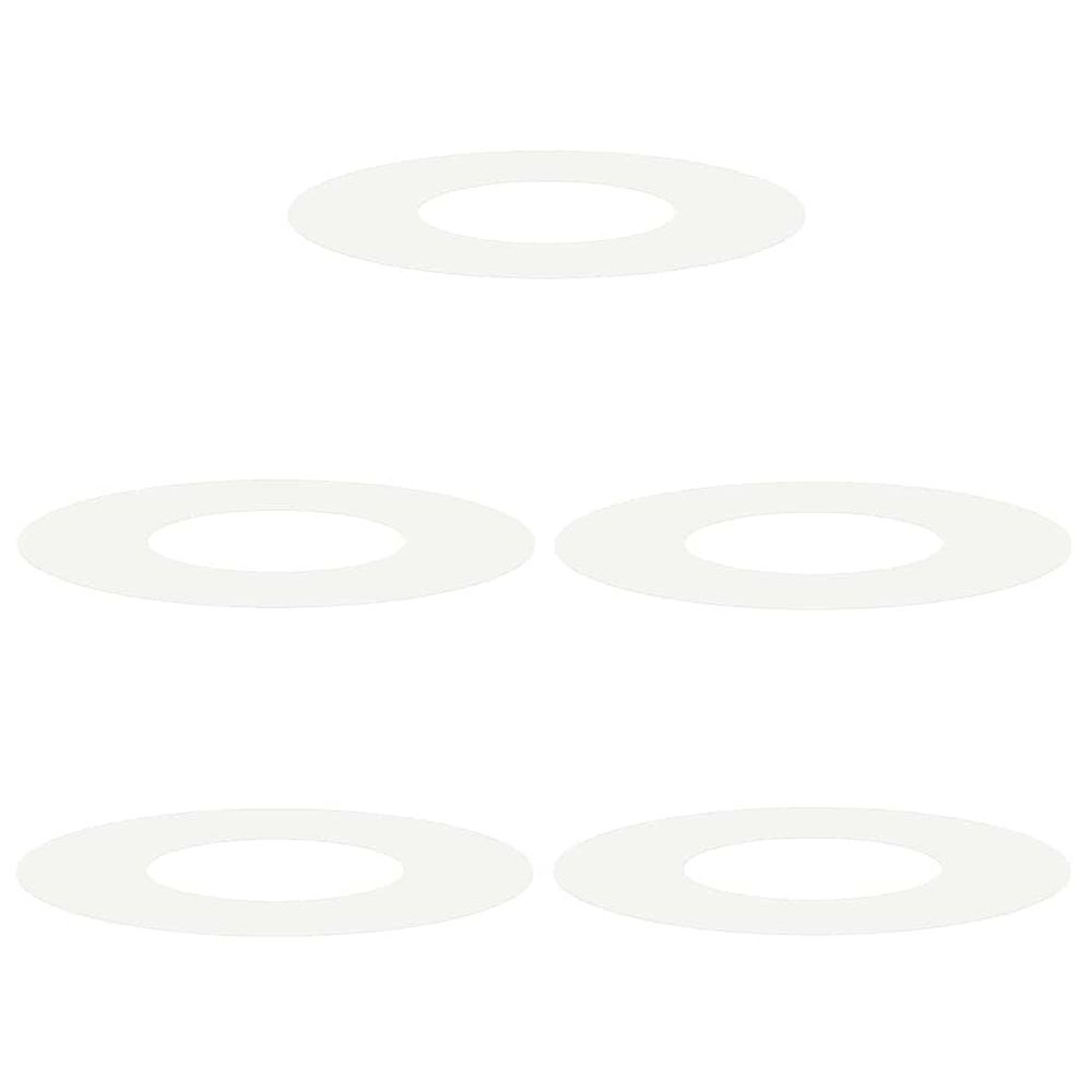 Adapté pour anneaux d'arbre plats 5 pc blanc ø30/60 cm acier